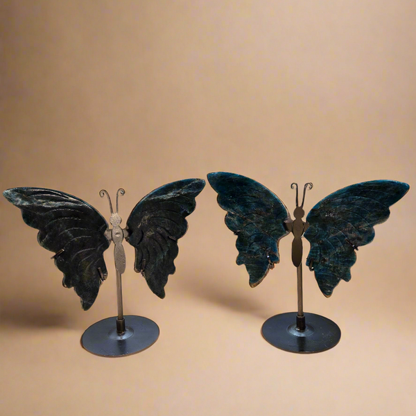 Butterfly Wing Carvings on Stand