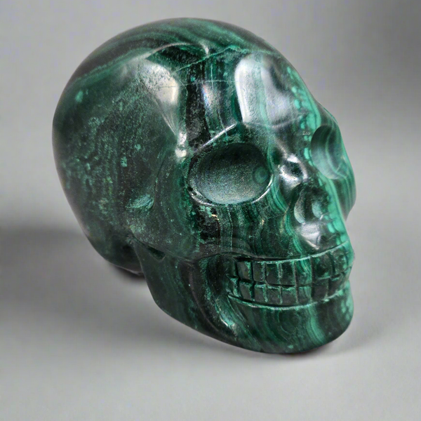 Malachite Skull