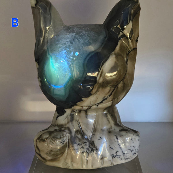 Alien Inspired Character Volcano Agate Carvings