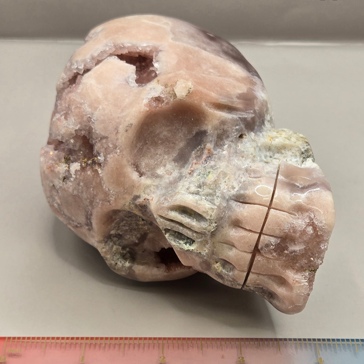 Pink Amethyst Skulls