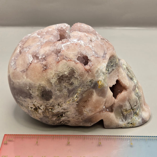 Pink Amethyst Skulls