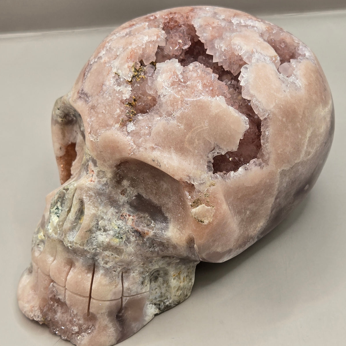 Pink Amethyst Skulls