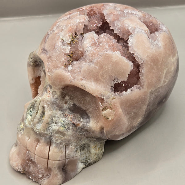Pink Amethyst Skulls