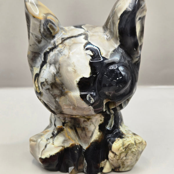 Alien Inspired Character Volcano Agate Carvings