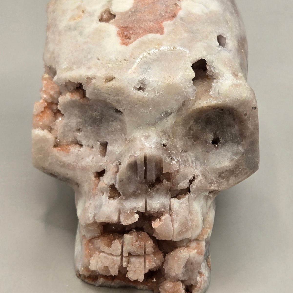 Pink Amethyst Skulls