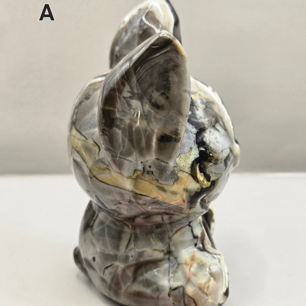 Alien Inspired Character Volcano Agate Carvings