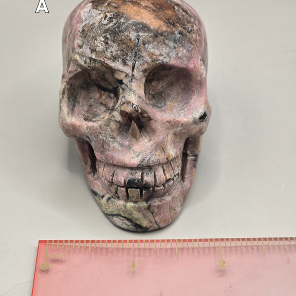 Rhodonite Skulls