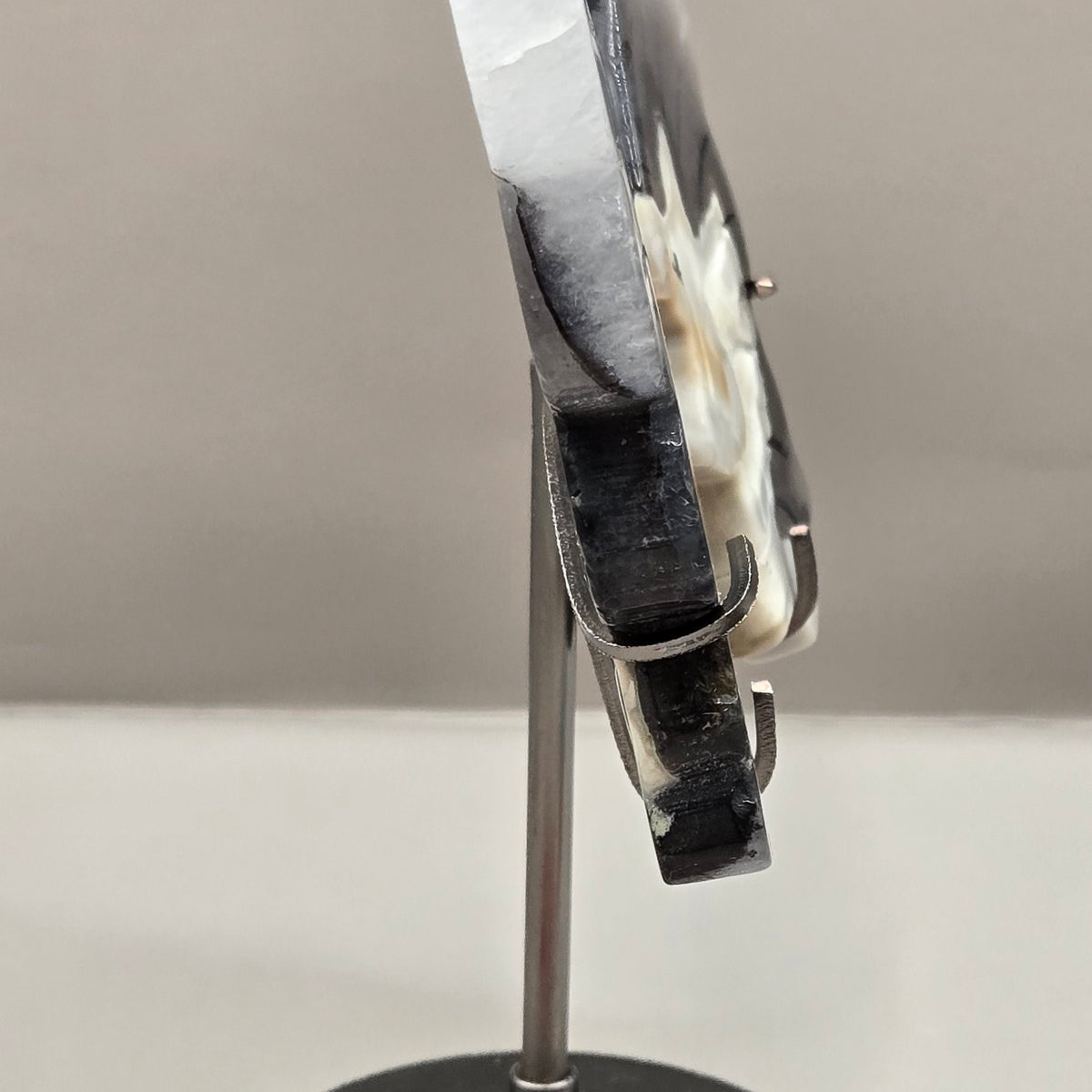 Volcano Agate Butterfly Wing Carvings on Stand