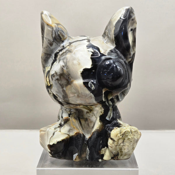 Alien Inspired Character Volcano Agate Carvings