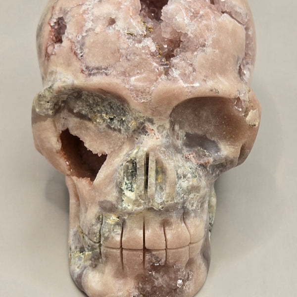 Pink Amethyst Skulls