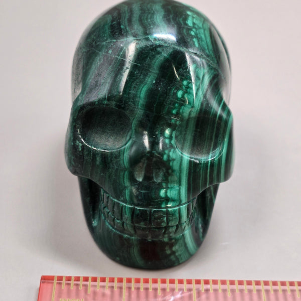 Malachite Skull