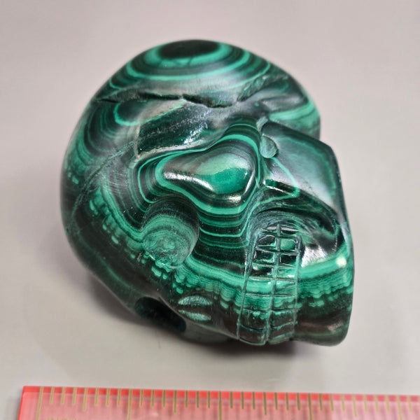 Malachite Skull