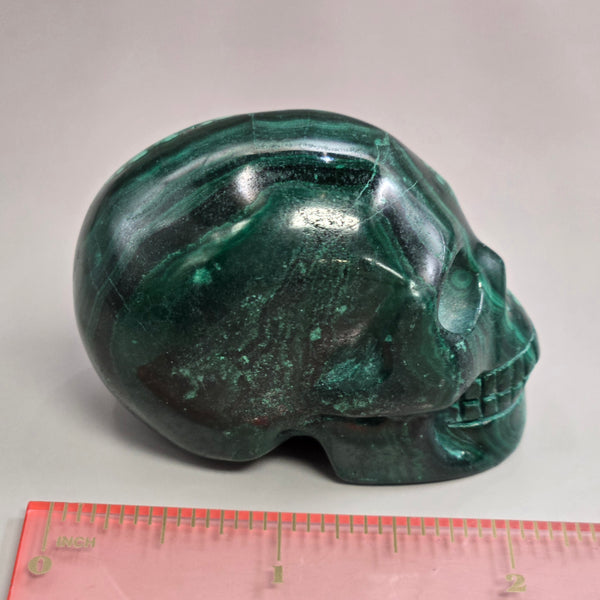 Malachite Skull