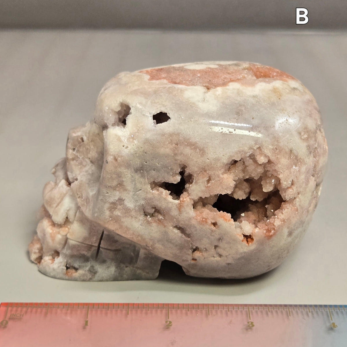 Pink Amethyst Skulls