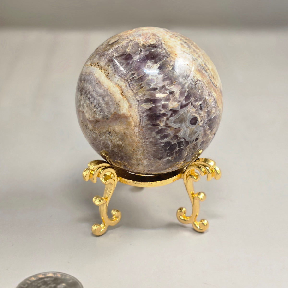 Amethyst and Agate Sphere