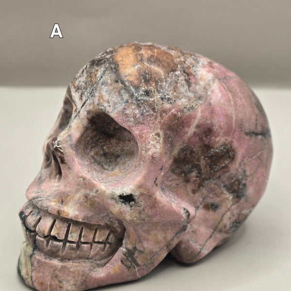 Rhodonite Skulls