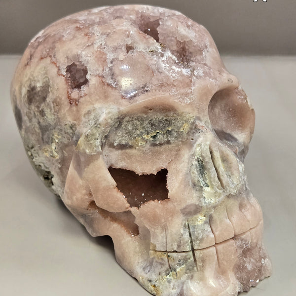Pink Amethyst Skulls