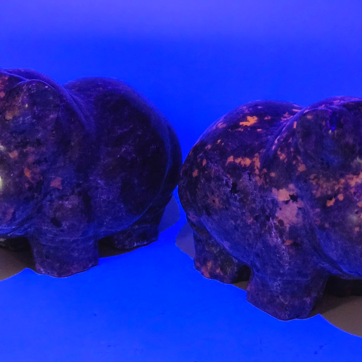 Natural Florescent Yooperlight Animal Carvings