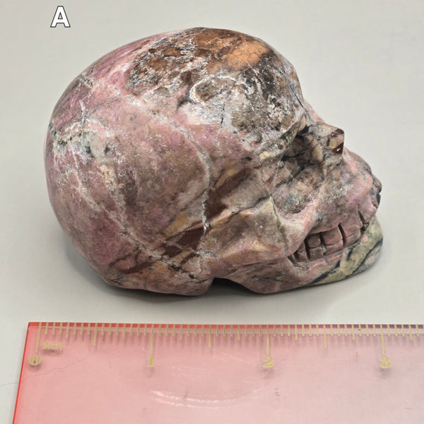 Rhodonite Skulls