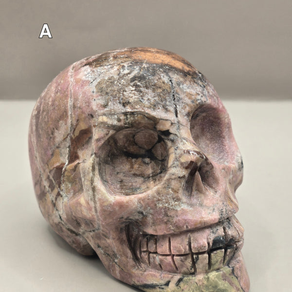 Rhodonite Skulls