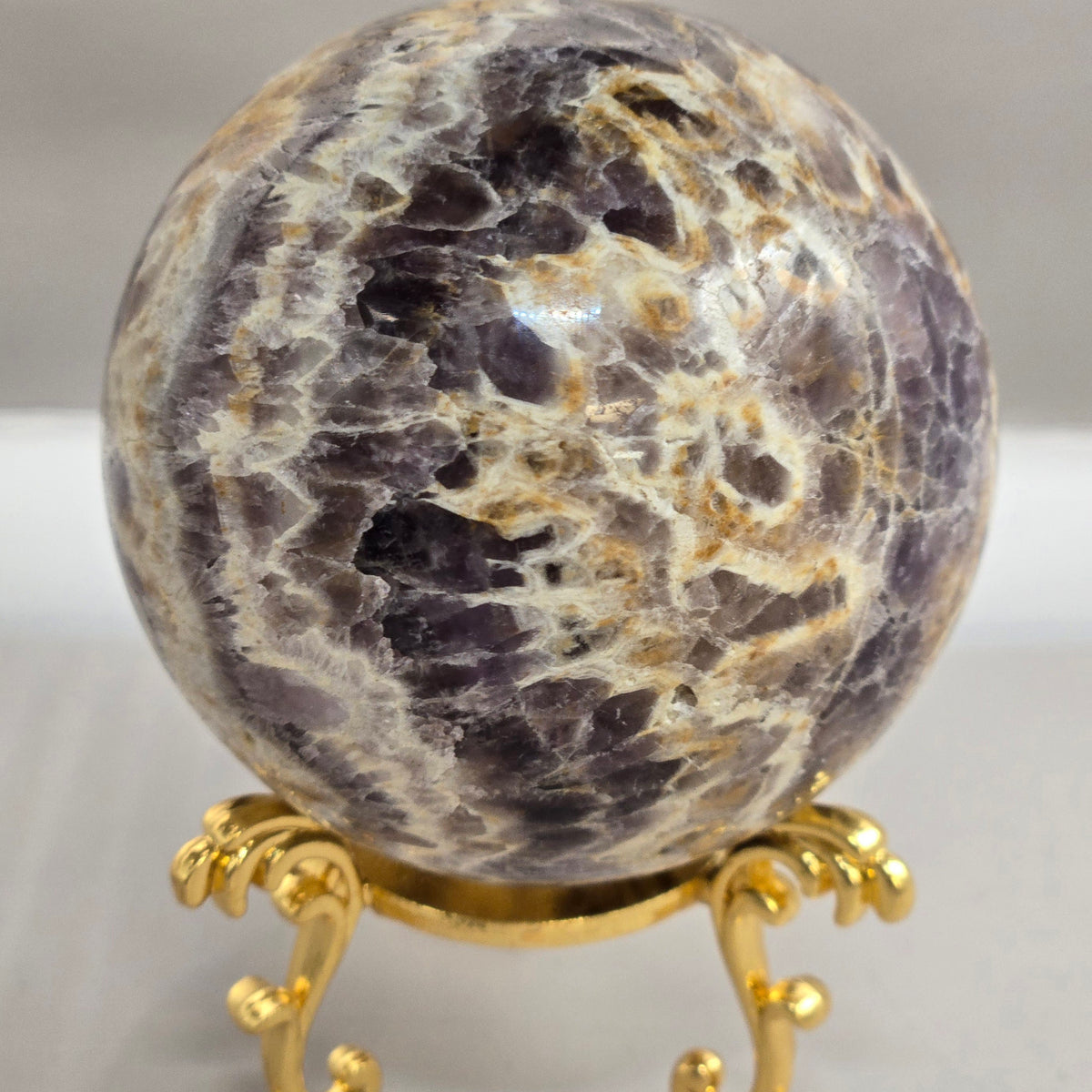 Amethyst and Agate Sphere
