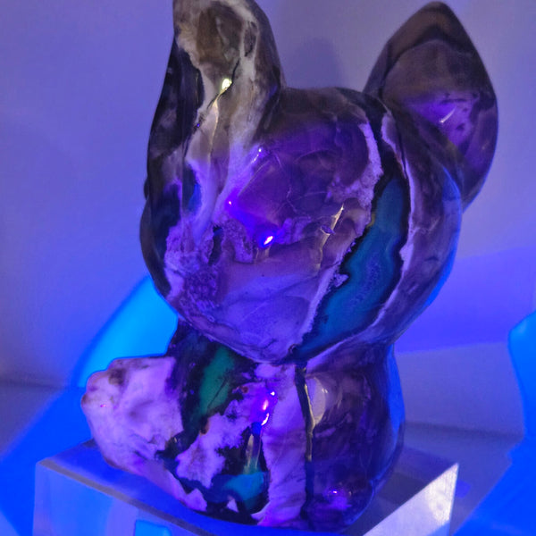 Alien Inspired Character Volcano Agate Carvings