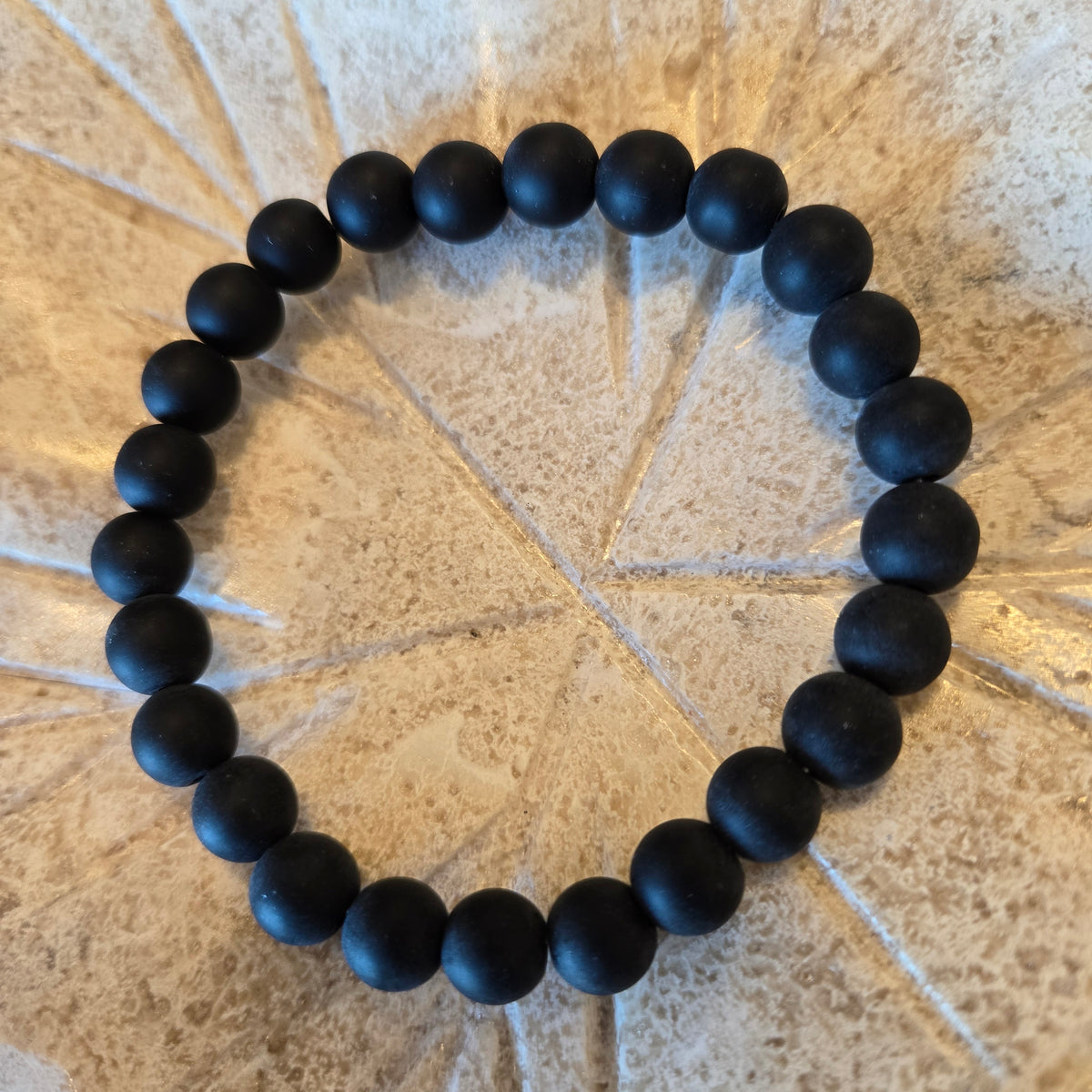 Onyx Matte Beaded Bracelet (8mm)