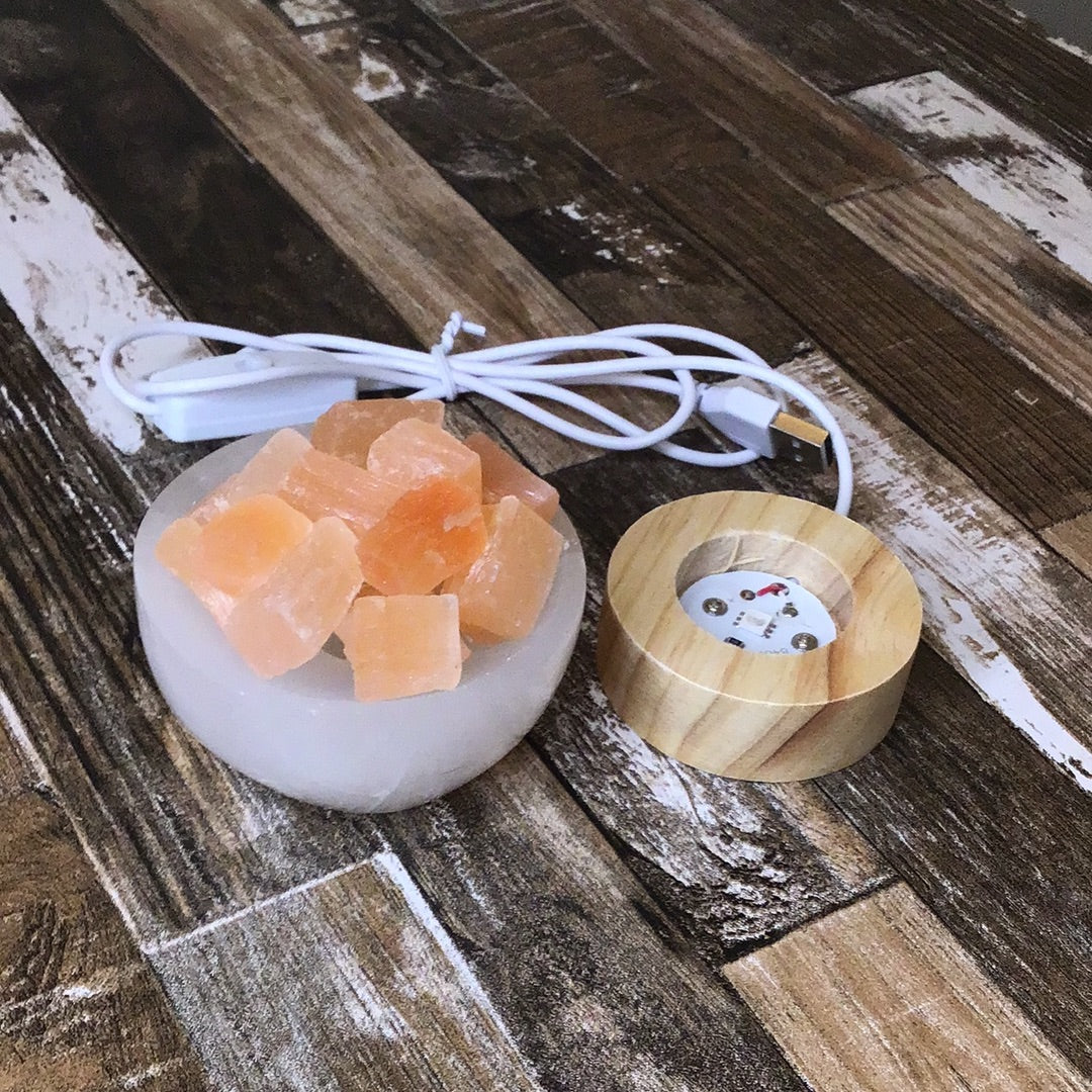 Mini Selenite Lamp