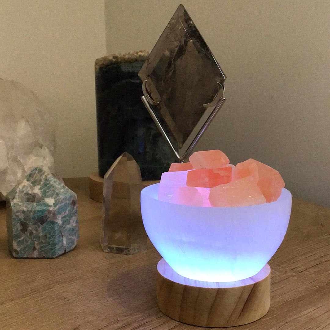 Mini Selenite Lamp