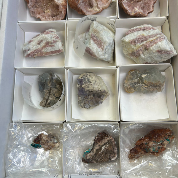 Mixed Mineral Flat 12 Pieces