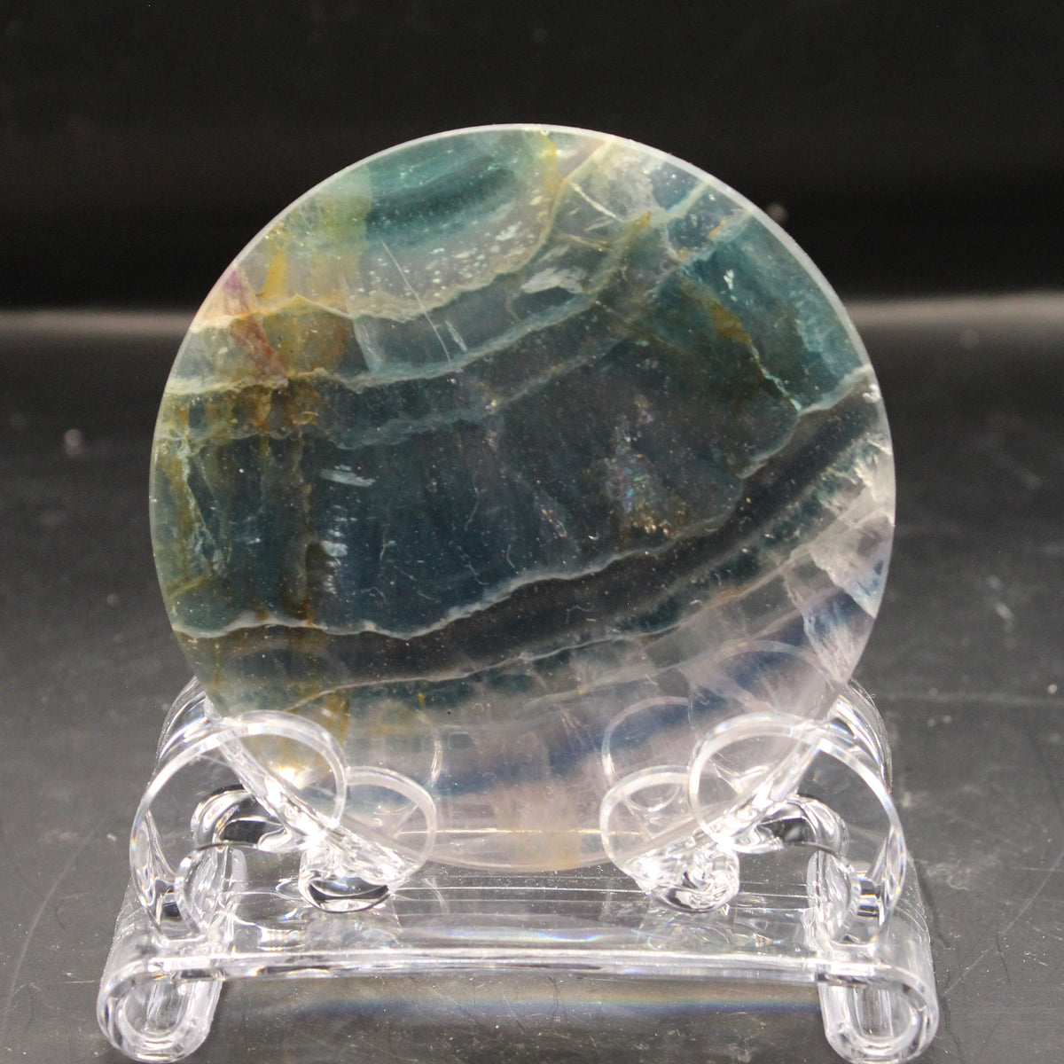 Fluorite Disk with stand