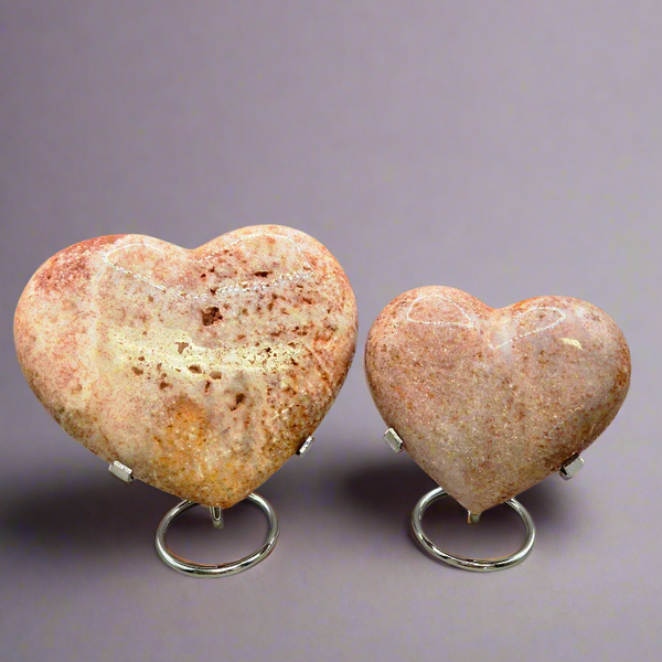 Pink Amethyst Hearts