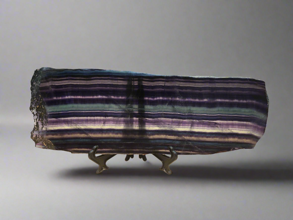 Fluorite Slab with Stand