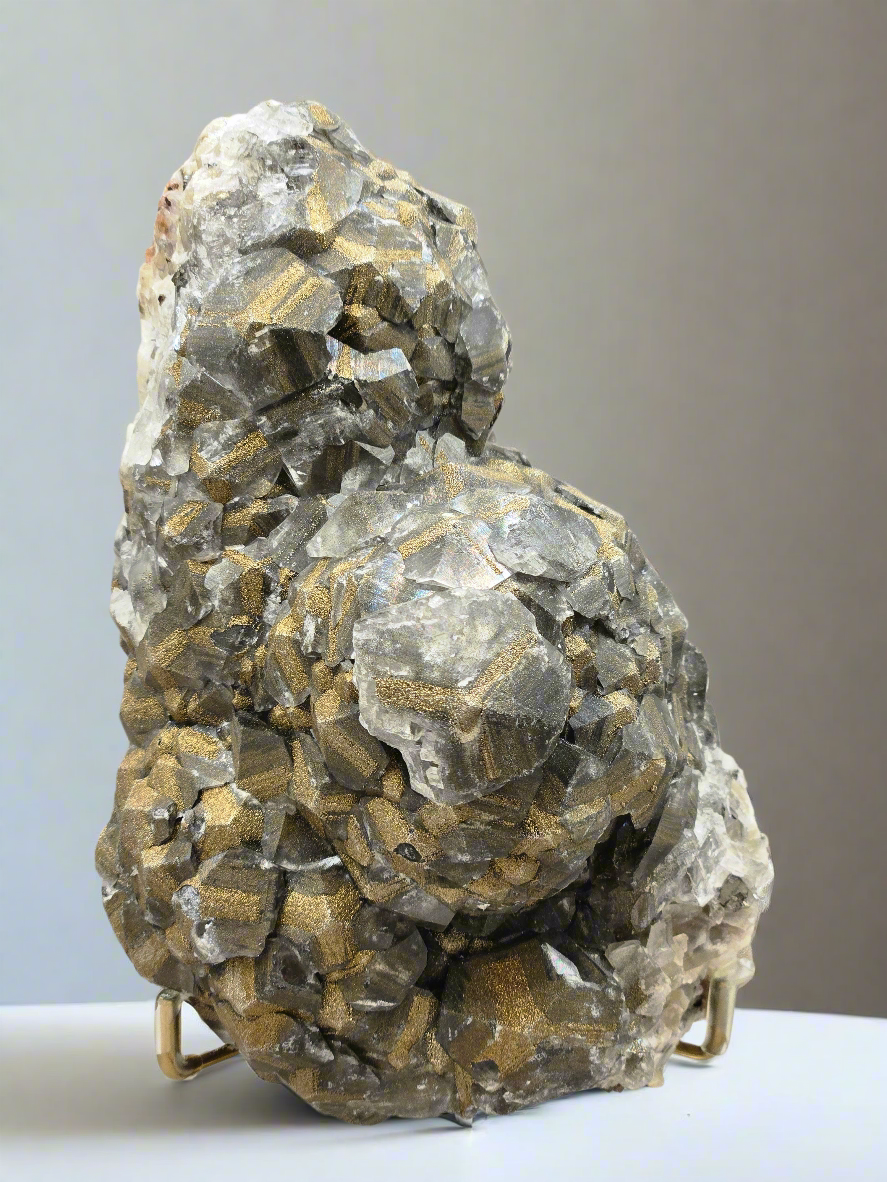 Benz Calcite with Pyrite