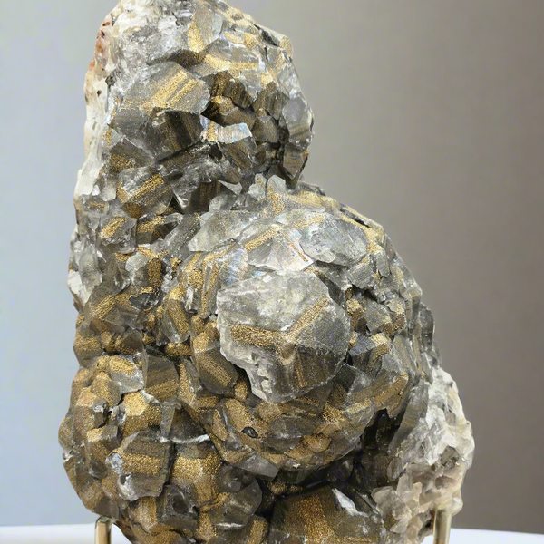 Benz Calcite with Pyrite