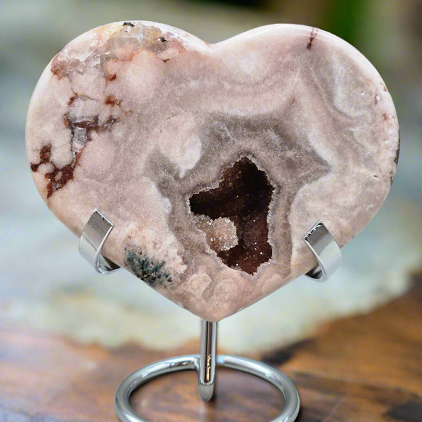 Pink Amethyst Heart