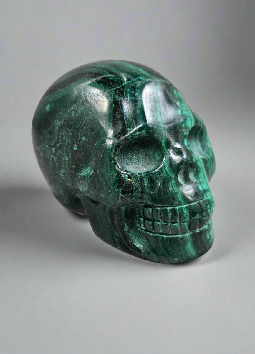 Malachite Skull