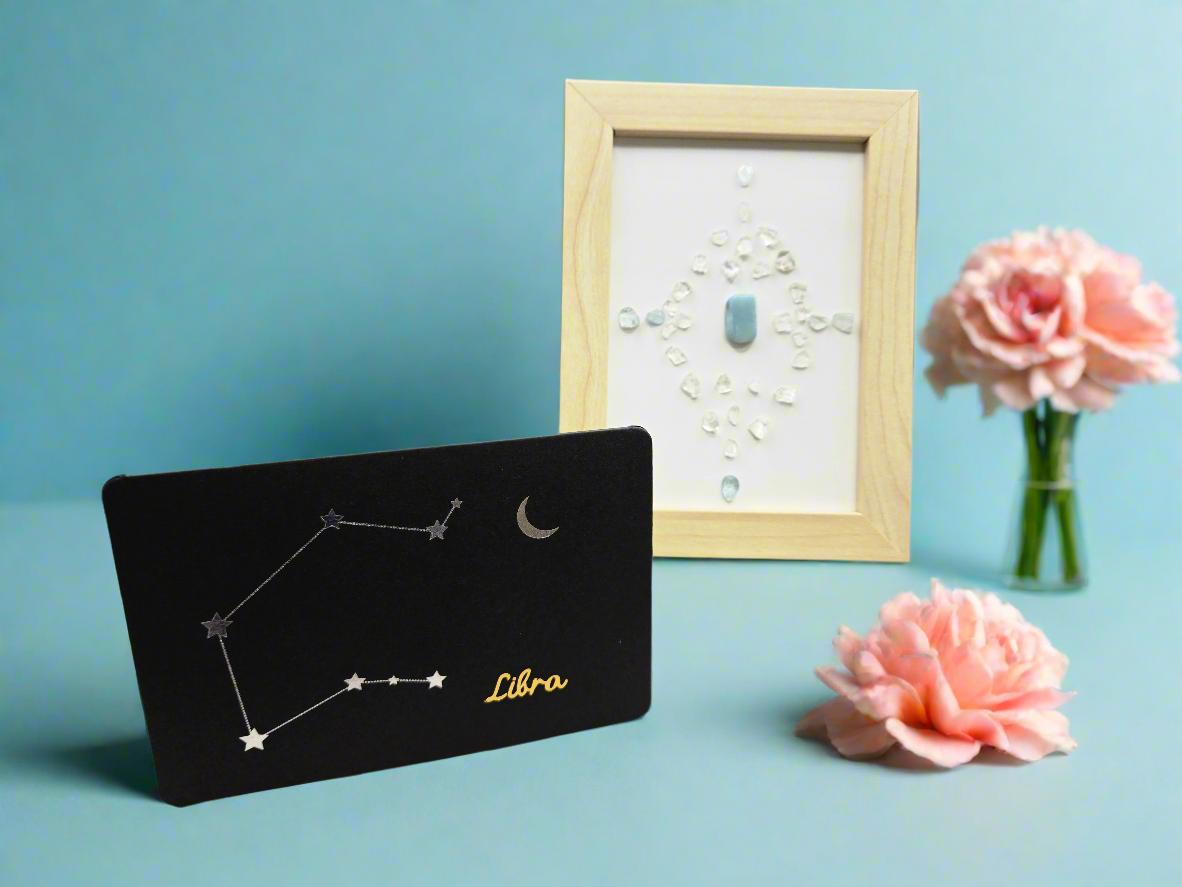 Zodiac Crystal Grid Art