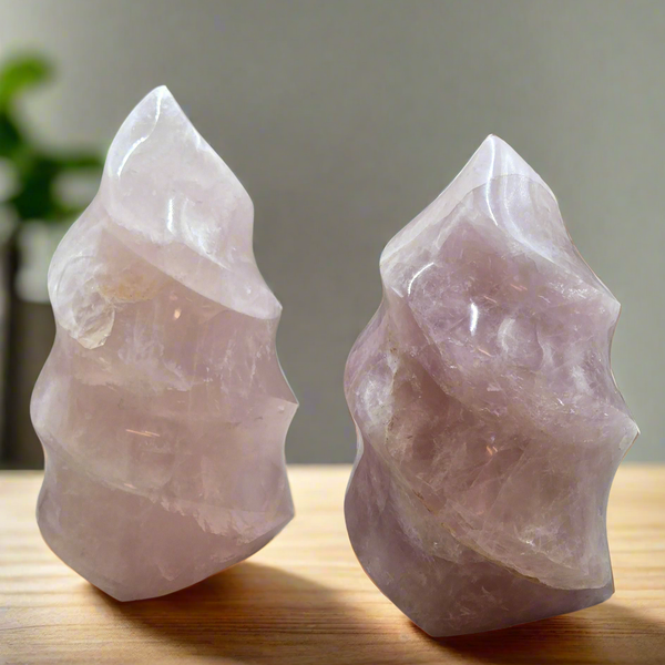Rose Quartz Flame (Madagascar)