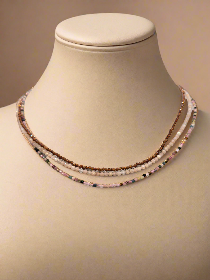 Faceted Crystal Necklaces