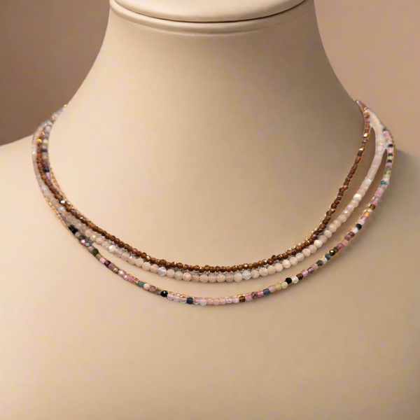 Faceted Crystal Necklaces
