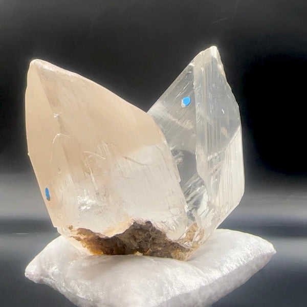 XX Large Twin-Terminated Naica Selenite with Enhydros - A Rare Gem
