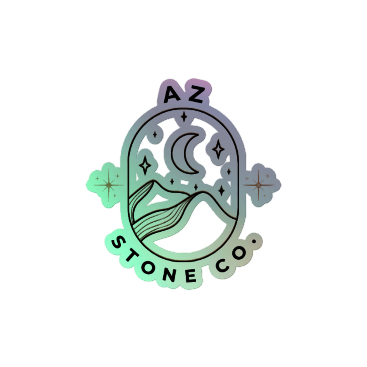 AZSC Logo Holographic stickers