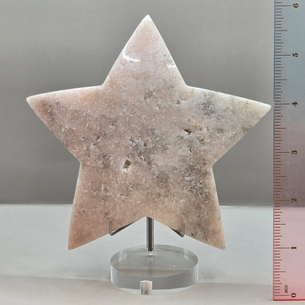 Pink Amethyst Star (Brazil; Stand Included)