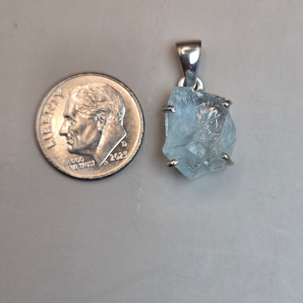 Aquamarine Rough Penadants