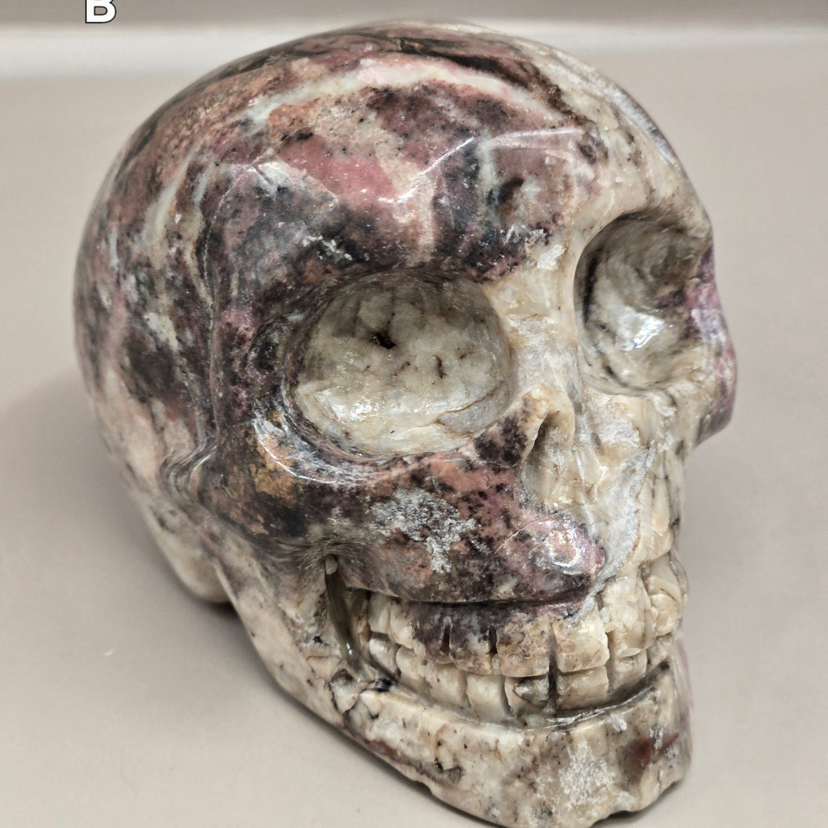 Rhodonite Skulls