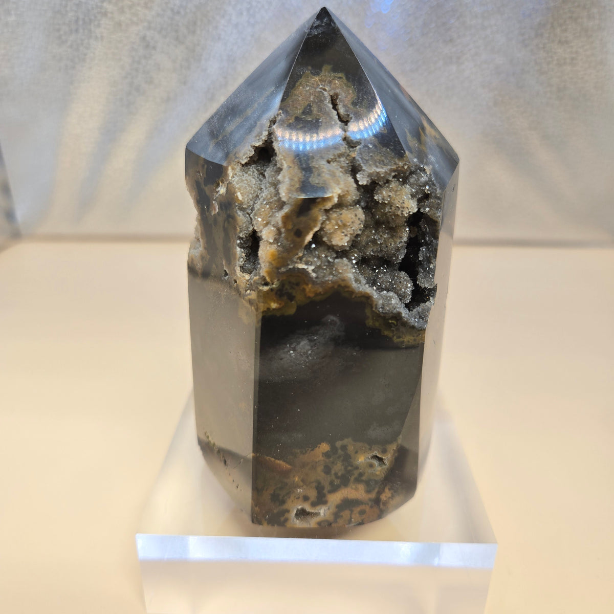 Druzy Agate Tower