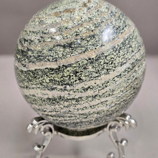 Green Zebra Jasper Sphere