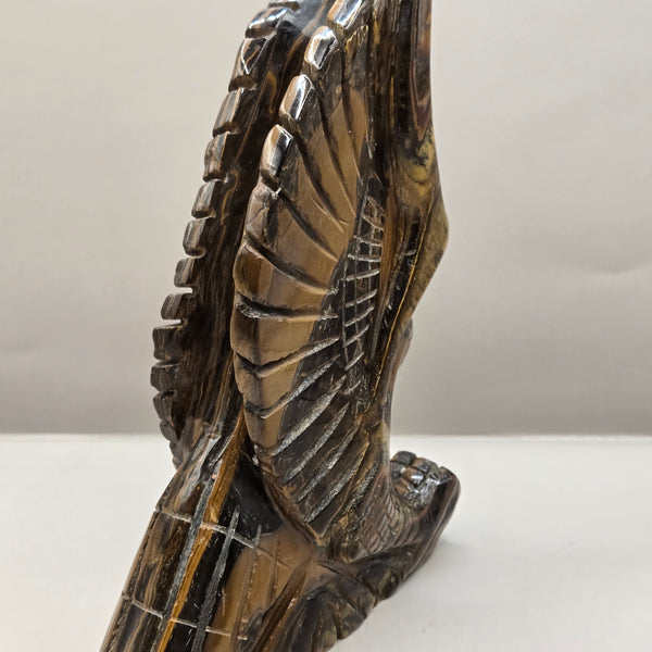 Tiger's Eye Eagle Carving