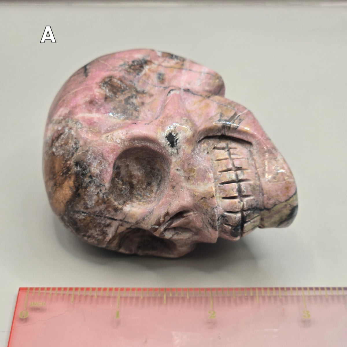 Rhodonite Skulls